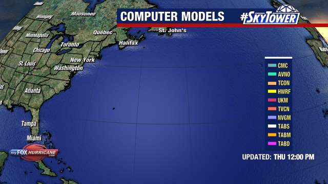 Invest 91L Computer Models View
